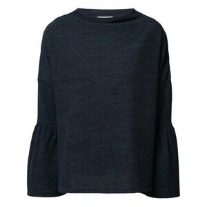 Just Female Size S Sweater Lucia Blouse Long Bell Sleeve Pullover Minimalist Top